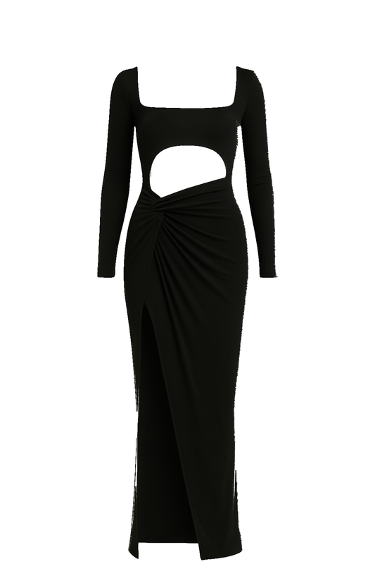 Robe Longue SexY Moulante Noir