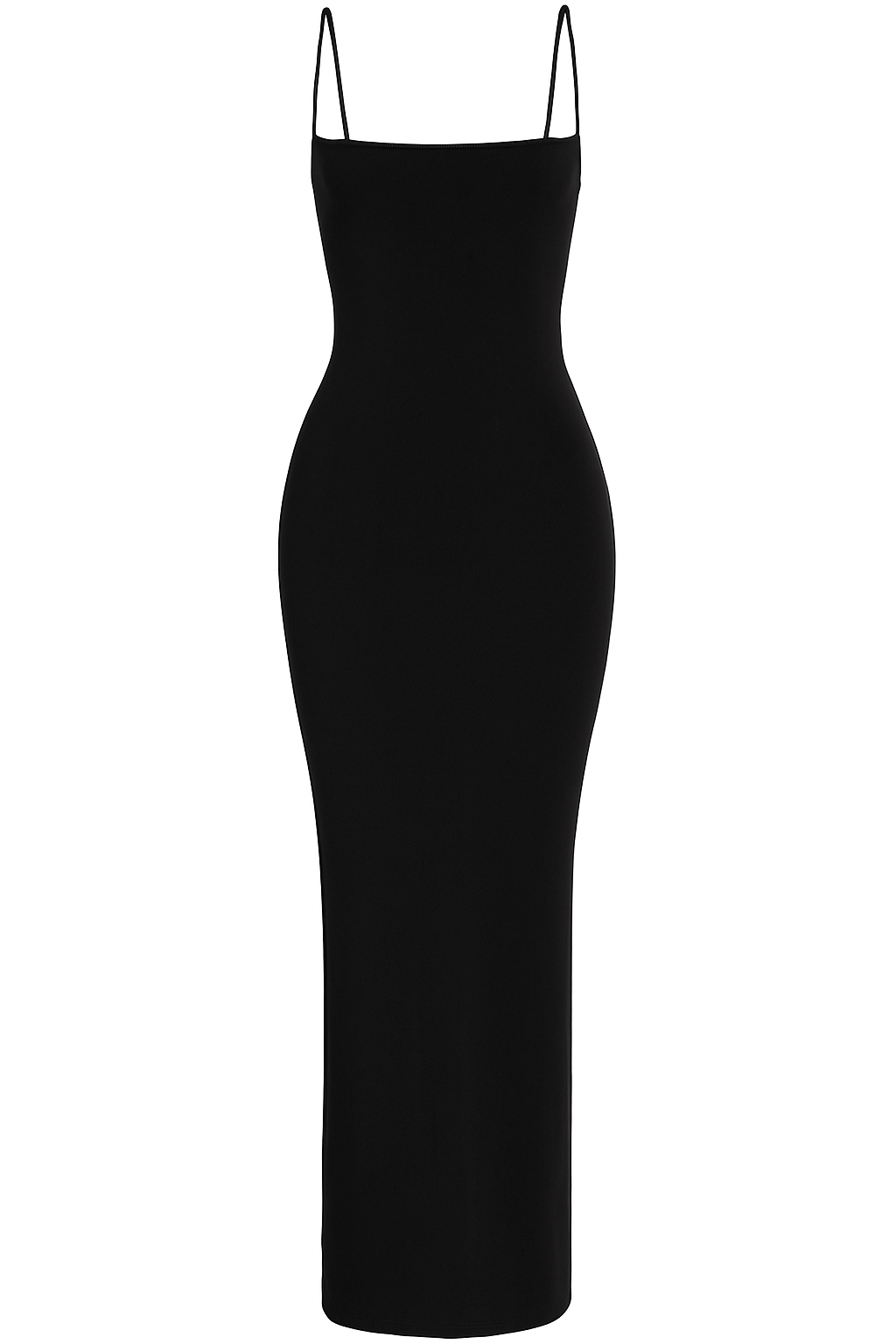 Hawna - robe sexy longue moulante noire