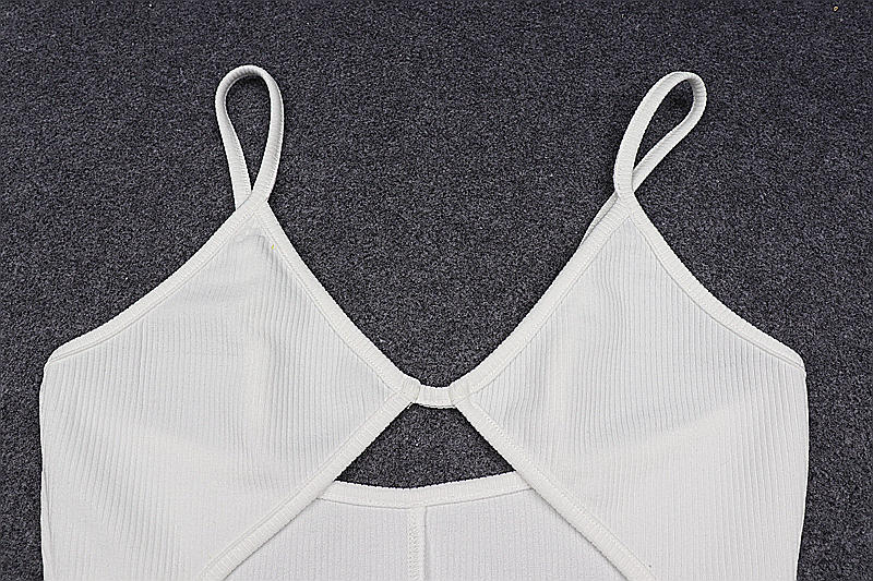 Berlina - robe longue en découpe blanche/noir