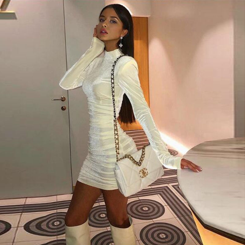 robe sexy manche longue