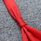 Kamilia - robe mini plissé à décolleté plongeant rouge