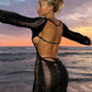 Cherry - Robe dos nue elegante noir