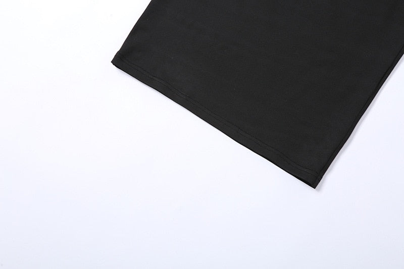 Sialy- Robe Longue noir en découpe