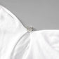Kylie - Robe d'ete mi longue en nilon a motif en découpe