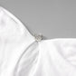 Kylie - Robe d'ete mi longue en nilon a motif en découpe