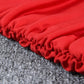 Kamilia - robe mini plissé à décolleté plongeant rouge
