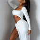 Medusa - Robe Longue Noir / Blanc