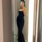 Hawna - robe sexy longue moulante noir